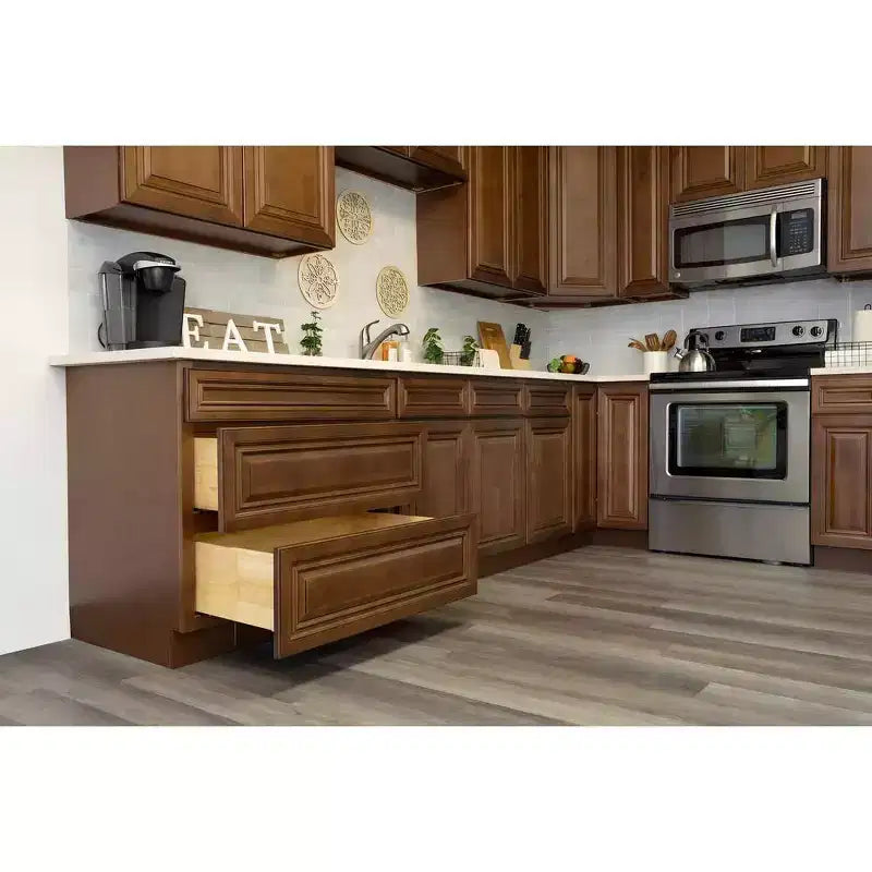 Mobile base da cucina CASAINC 24" L x 34,5" H x 24" P con cassetto e doppie ante, struttura in compensato, anta a copertura totale, chiusura ammortizzata, RTA