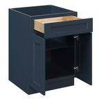 Mobile base da cucina CASAINC 24" L x 34,5" H x 24" P con cassetto e doppie ante, struttura in compensato, anta a copertura totale, chiusura ammortizzata, RTA