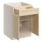 Mobile base da cucina CASAINC 24" L x 34,5" H x 24" P con cassetto e doppie ante, struttura in compensato, anta a copertura totale, chiusura ammortizzata, RTA