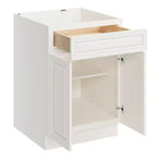 Mobile base da cucina CASAINC 24" L x 34,5" H x 24" P con cassetto e doppie ante, struttura in compensato, anta a copertura totale, chiusura ammortizzata, RTA