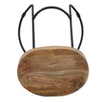 Sgabello da bancone Royal Hampton Industrial in legno di mango e ferro, altezza 24 pollici, set da 2