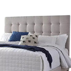 Letto a piattaforma Queen Size Roya Hampton | Rivestimento trapuntato con bottoni profondi | Profilo basso