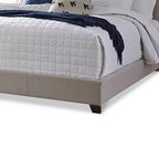Letto a piattaforma Queen Size Roya Hampton | Rivestimento trapuntato con bottoni profondi | Profilo basso