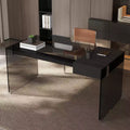 Luck Live 53.14-inch Tempered glass desk
