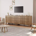 Cassettiera a 6 cassetti GustoWave per camera da letto, cassettiera moderna in legno con maniglia in metallo, cassettiera grande con cassetti per riporre gli oggetti