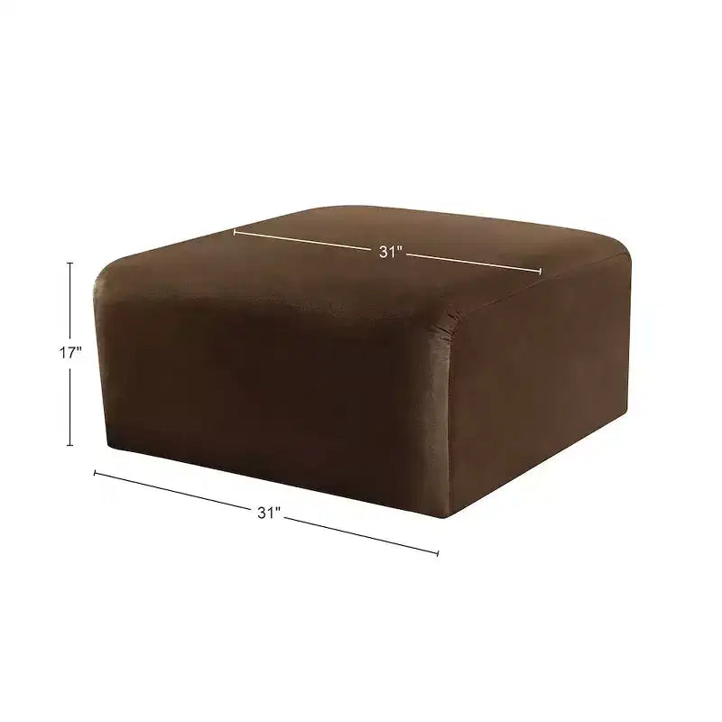Meridian Furniture, Pouf in velluto Arc