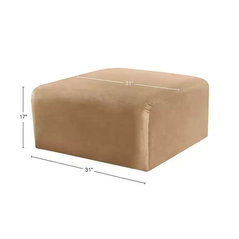 Meridian Furniture, Pouf in velluto Arc