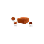 Meridian Furniture, Pouf in velluto Arc