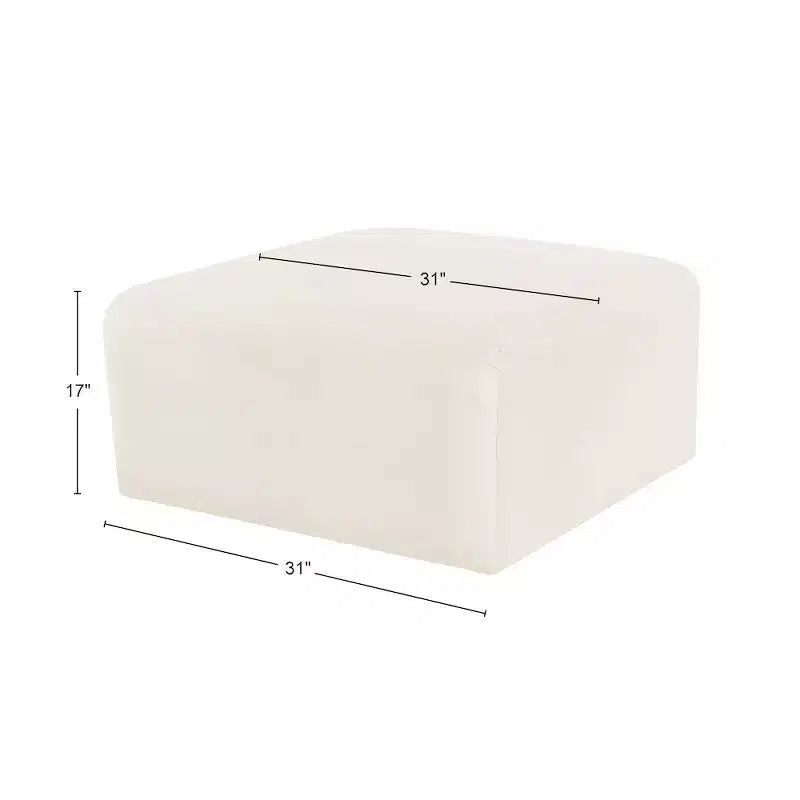 Meridian Furniture, Pouf in velluto Arc