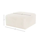 Meridian Furniture, Pouf in velluto Arc