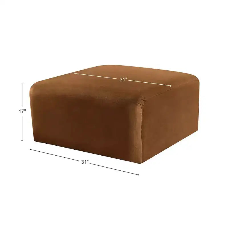 Meridian Furniture, Pouf in velluto Arc