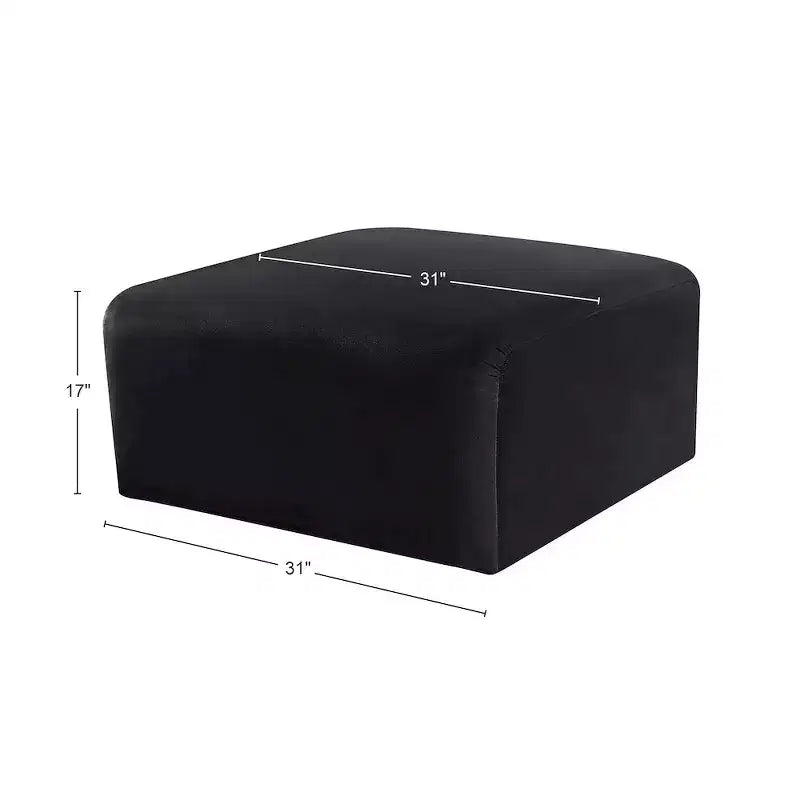 Meridian Furniture, Pouf in velluto Arc