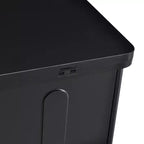 Tavolino da caffè con piano sollevabile e 2 cassetti, tavolino moderno da salotto/divano con piano pieghevole, bianco/nero - ModernLuxe