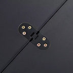 Tavolino da caffè con piano sollevabile e 2 cassetti, tavolino moderno da salotto/divano con piano pieghevole, bianco/nero - ModernLuxe