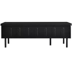 Tavolino da caffè con piano sollevabile e 2 cassetti, tavolino moderno da salotto/divano con piano pieghevole, bianco/nero - ModernLuxe