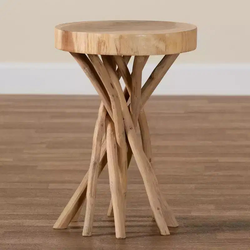 bali & pari Liberte Tavolino da Divano in Legno Teak Naturale