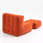 Poltrona sacco morbida per adulti, divano pigro super morbido con memory foam e pouf, poltrona moderna per salotto, camera da letto, appartamento