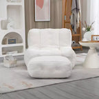 Poltrona sacco morbida per adulti, divano pigro super morbido con memory foam e pouf, poltrona moderna per salotto, camera da letto, appartamento