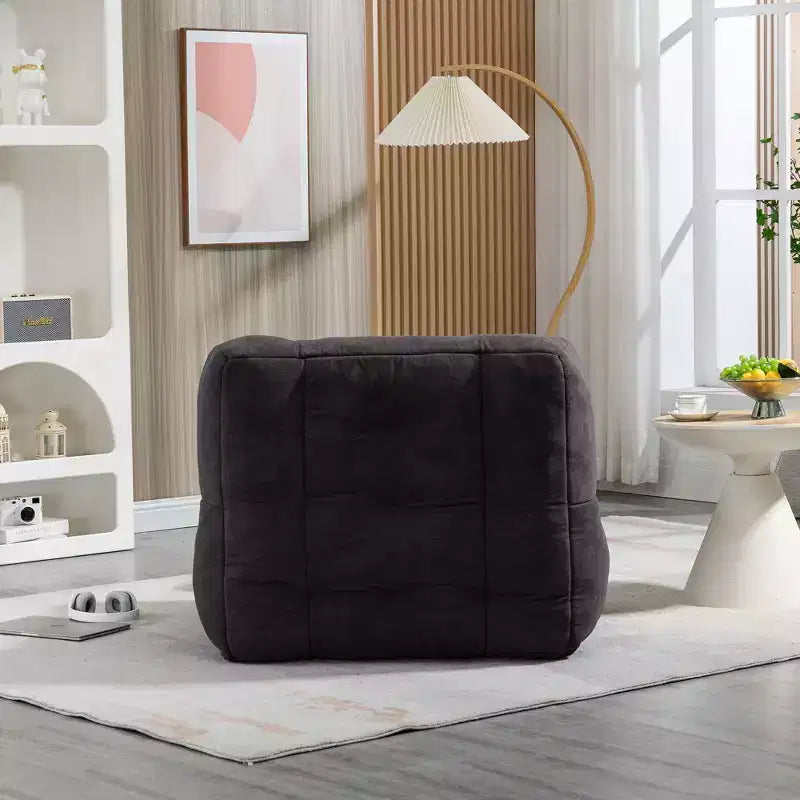 Poltrona sacco morbida per adulti, divano pigro super morbido con memory foam e pouf, poltrona moderna per salotto, camera da letto, appartamento