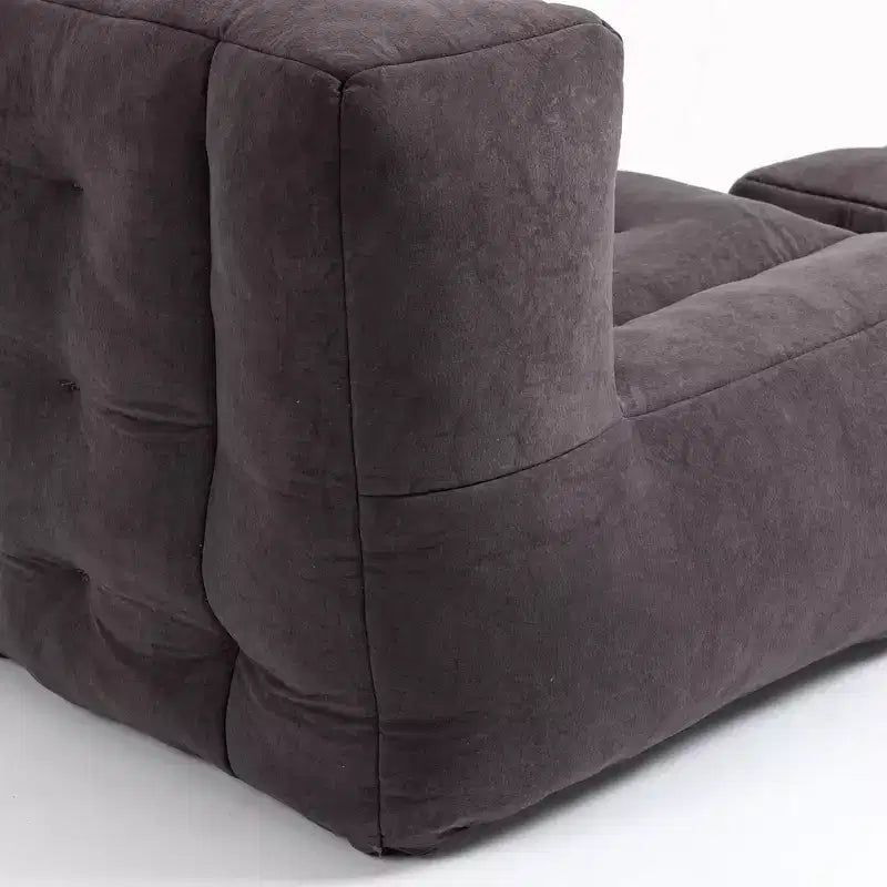 Poltrona sacco morbida per adulti, divano pigro super morbido con memory foam e pouf, poltrona moderna per salotto, camera da letto, appartamento