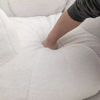 Sedia sacco con imbottitura, morbida e trapuntata, soffice divano pigro, comoda con memory foam per dormitorio, appartamento, soggiorno