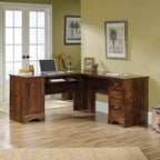 Scrivanie per Computer HomeStock da 76,91 cm H, in Legno Marrone, con Cassetto Multiuso