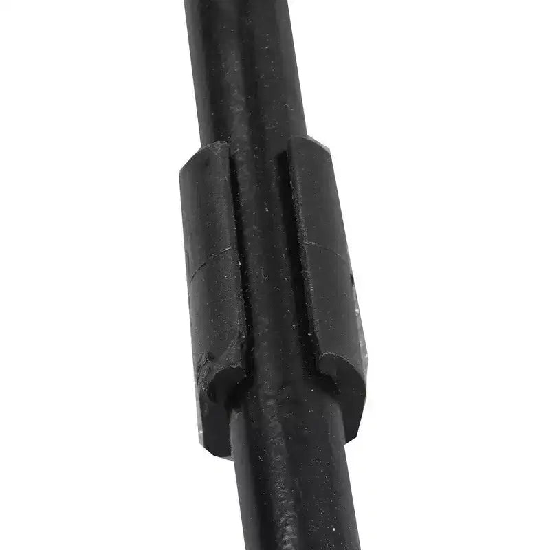 Sgabello da bar Royal Hampton da 30 pollici, senza schienale, realizzato a mano, con seduta a sella in legno di mango lavato e base in metallo nero
