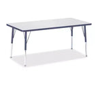 Jonti-Craft Berries Adult Height Color Edge Rectangle Table 30 x 60 in Blue