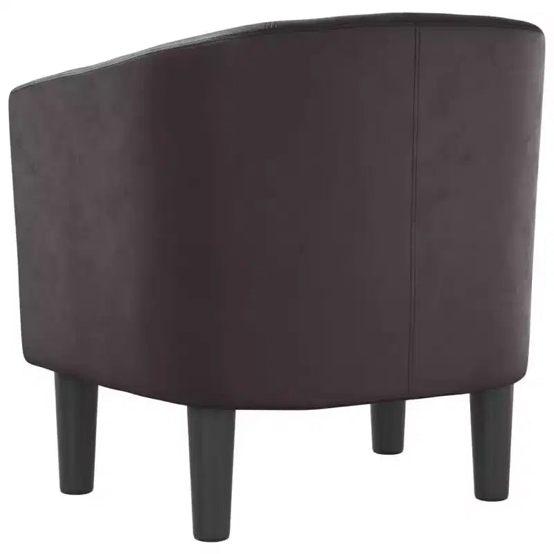 vidaXL Fauteuil club moderne - Siège lounge élégant en similicuir pour salon, bureau à domicile ou chambre à coucher - Marron