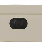 vidaXL Poltrona Reclinabile Elettrica con Power Lift - Poltrona Alzapersona in Similpelle Crema con Portabicchieri e Tasca per Soggiorno, Camera da Letto