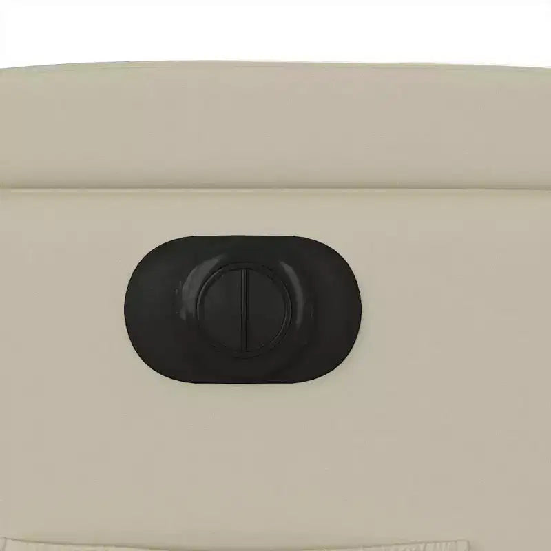 vidaXL Poltrona Reclinabile Elettrica con Power Lift - Poltrona Alzapersona in Similpelle Crema con Portabicchieri e Tasca per Soggiorno, Camera da Letto