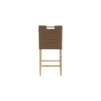 Meridian Furniture, Sgabello da bancone Aimee in pelle vegana marrone