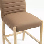 Meridian Furniture, Sgabello da bancone Aimee in pelle vegana marrone
