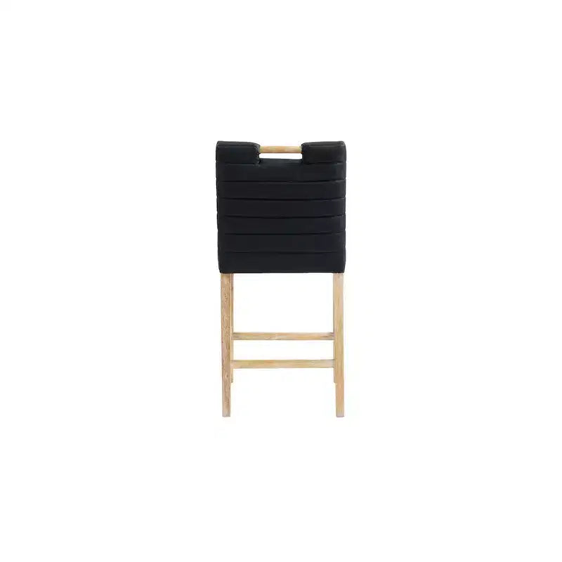 Meridian Furniture, Sgabello da bancone Aimee in similpelle vegana nera