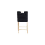 Meridian Furniture, Sgabello da bancone Aimee in similpelle vegana nera