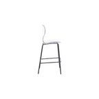 Meridian Furniture, Sgabello Clarion nero opaco, Set da 2