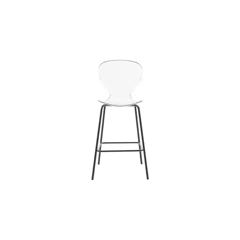 Meridian Furniture, Sgabello Clarion nero opaco, Set da 2
