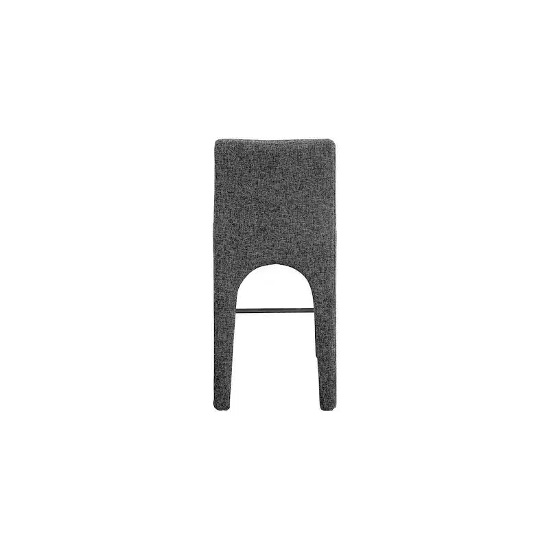 Meridian Furniture, Sgabello in tessuto testurizzato lino nero Gramercy