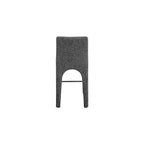 Meridian Furniture, Sgabello in tessuto testurizzato lino nero Gramercy
