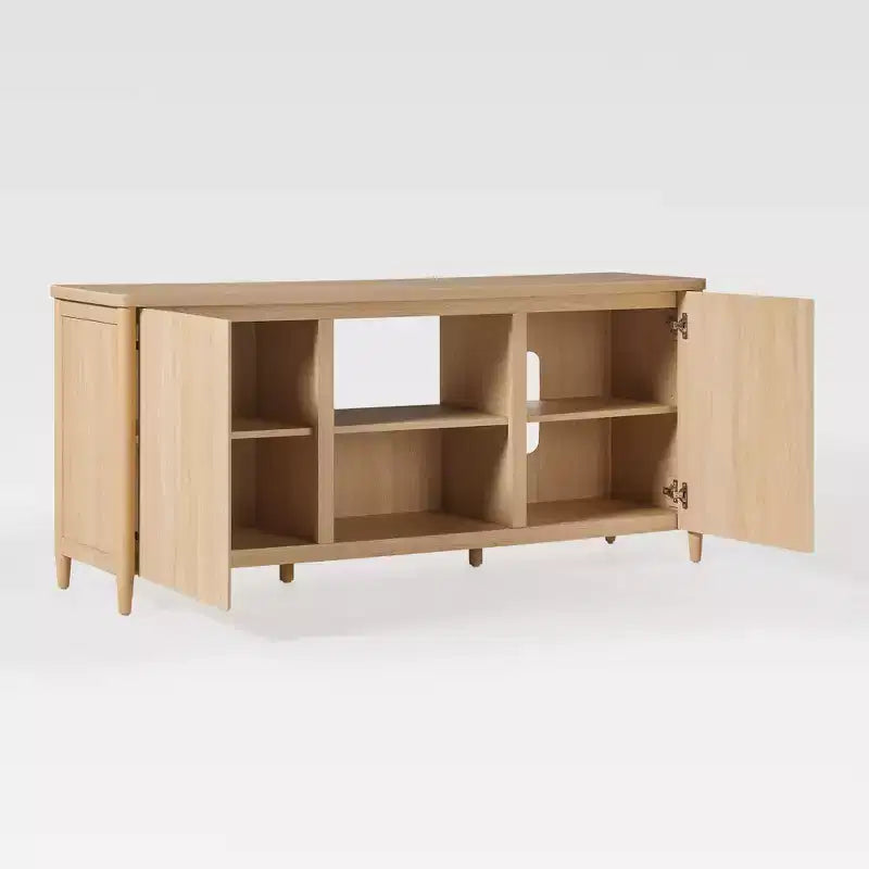 Mobile TV Walker Edison Scandinavo con Ante a Doghe e Vano Contenitore