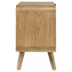 Coaster, comodino Robyn a 2 cassetti, frassino chiaro
