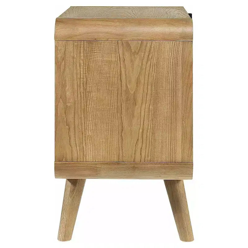 Coaster, comodino Robyn a 2 cassetti, frassino chiaro