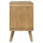 Coaster, comodino Robyn a 2 cassetti, frassino chiaro