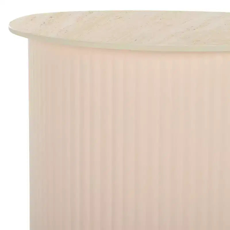 Tavolino MTP in ceramica piccola - ACC2911A - Ceramica beige/Beige - Safavieh
