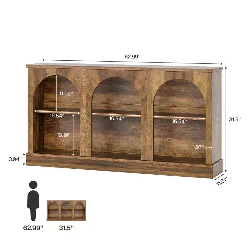 MAYEERTY Tavolo d'ingresso rustico multifunzione, versatile come consolle da divano, tavolo da corridoio e mobile TV