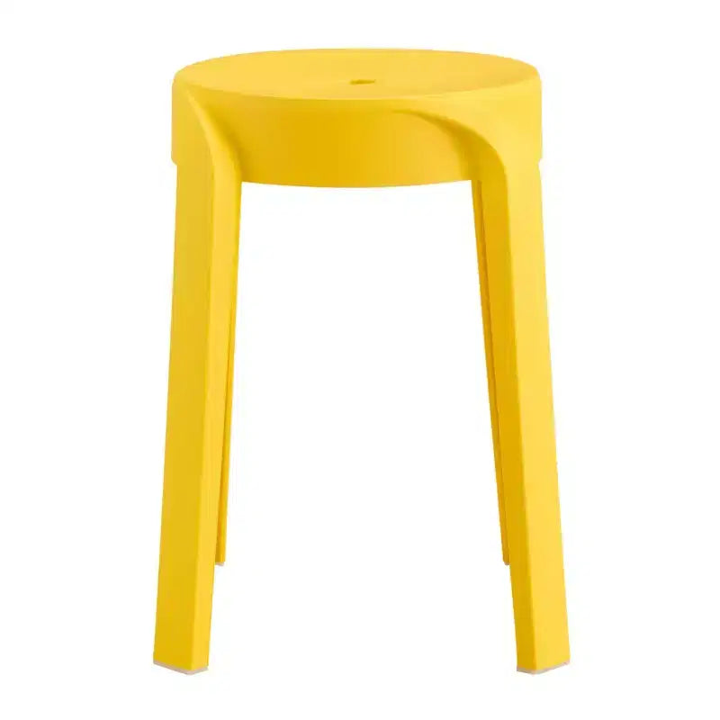 Okak Sgabelli da Pranzo in Plastica, Confezione da 6, Sgabelli Impilabili, Sgabello da Bar Portatile, Sedie Flessibili per Interni ed Esterni per Aula Ufficio Casa
