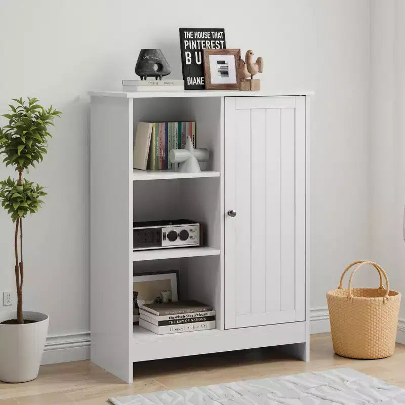 GDFStudio Azir Meuble de Rangement sur Pied style Ferme de 23,62 po avec Porte et Étagères Réglables