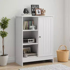 GDFStudio Azir Meuble de Rangement sur Pied style Ferme de 23,62 po avec Porte et Étagères Réglables