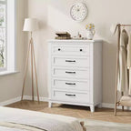 Comò verticale autoportante da 41,3" con cassetti e contenitore, cassettiera in legno per soggiorno, camera da letto, ingresso, camera da letto