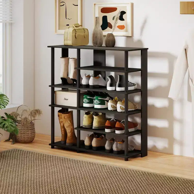Scarpiera a 6 Ripiani HOMLUX Scaffale Porta Scarpe Indipendente, Contiene 13 Paia